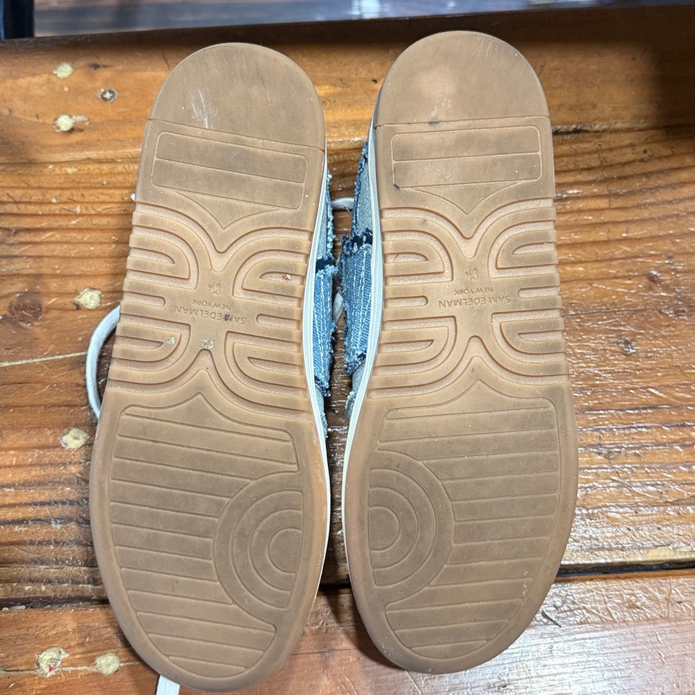 Sam Edelman Blue and White Casual Sneakers - Picture 6 of 9